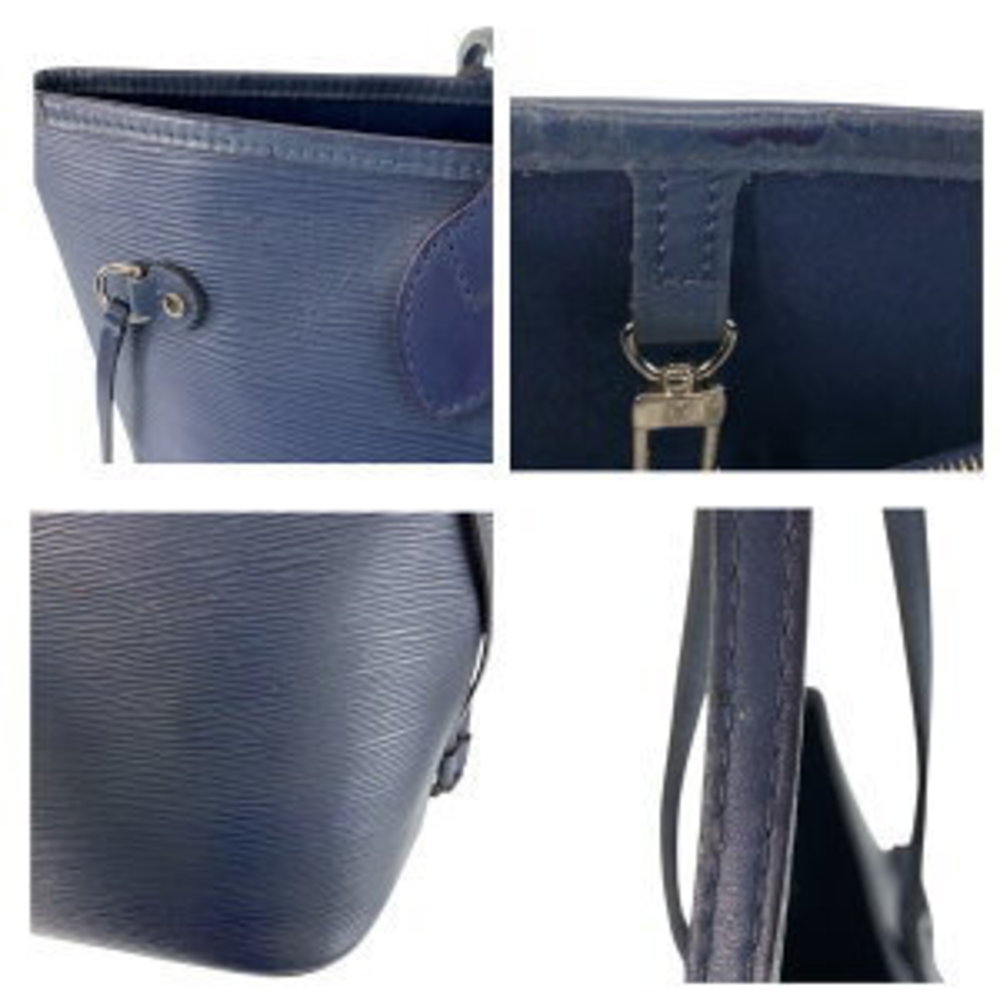 Louis Vuitton Epi Neverfull Navy Blue leather tote Shoulder Bag - Picture 4 of 9